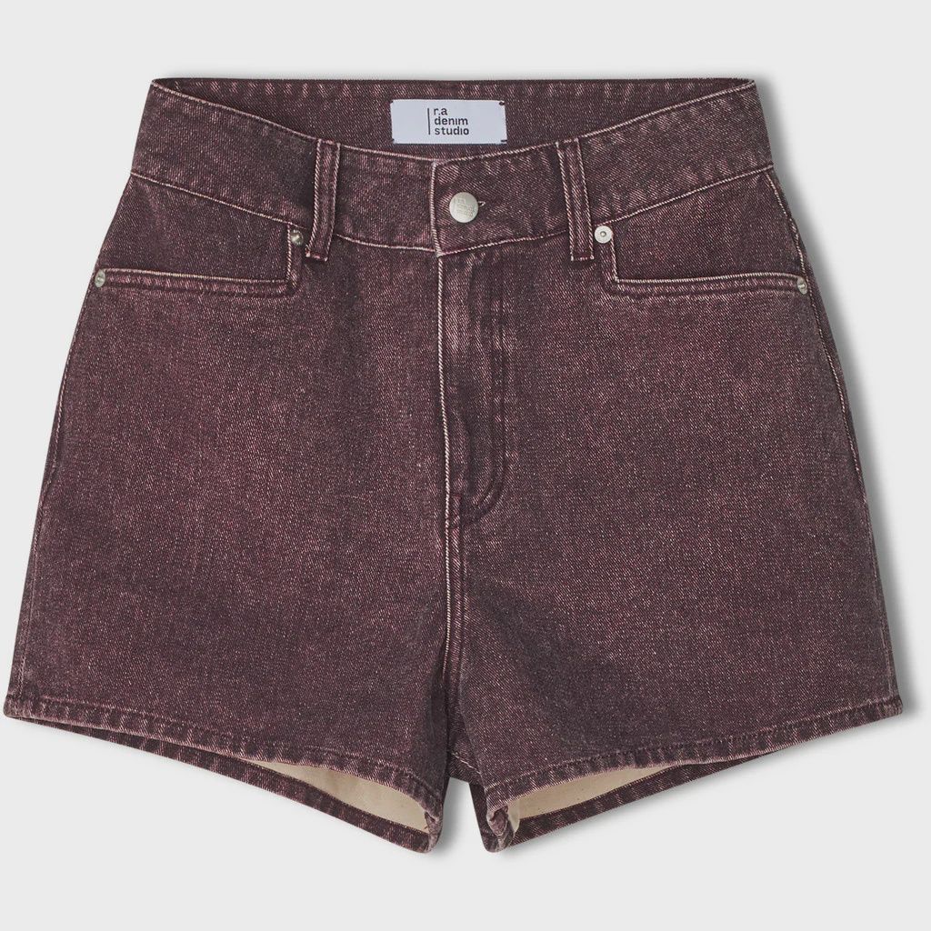 D31 Denim shorts - Burgundy