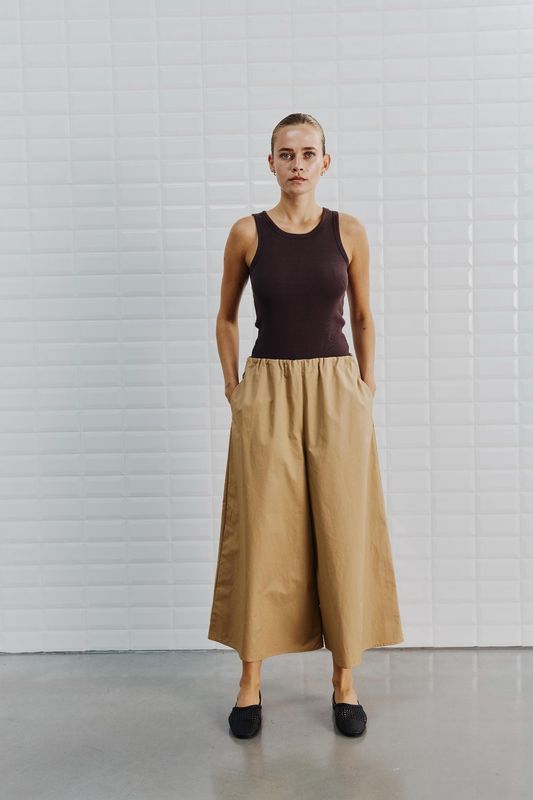 Lara culotte pants - Summer camel