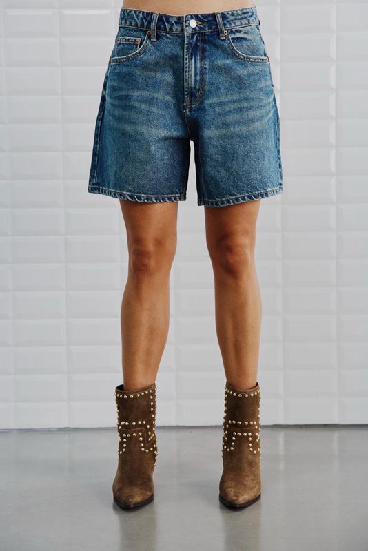 Karolina blue denim shorts - True blue