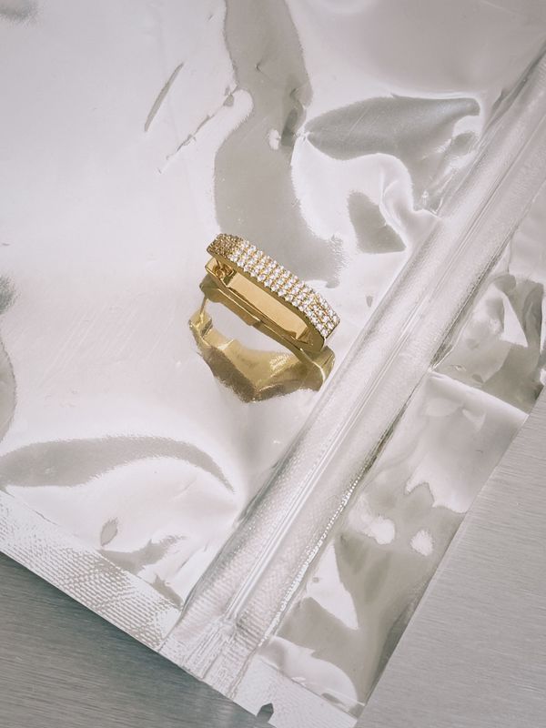 Octa short diamond earring