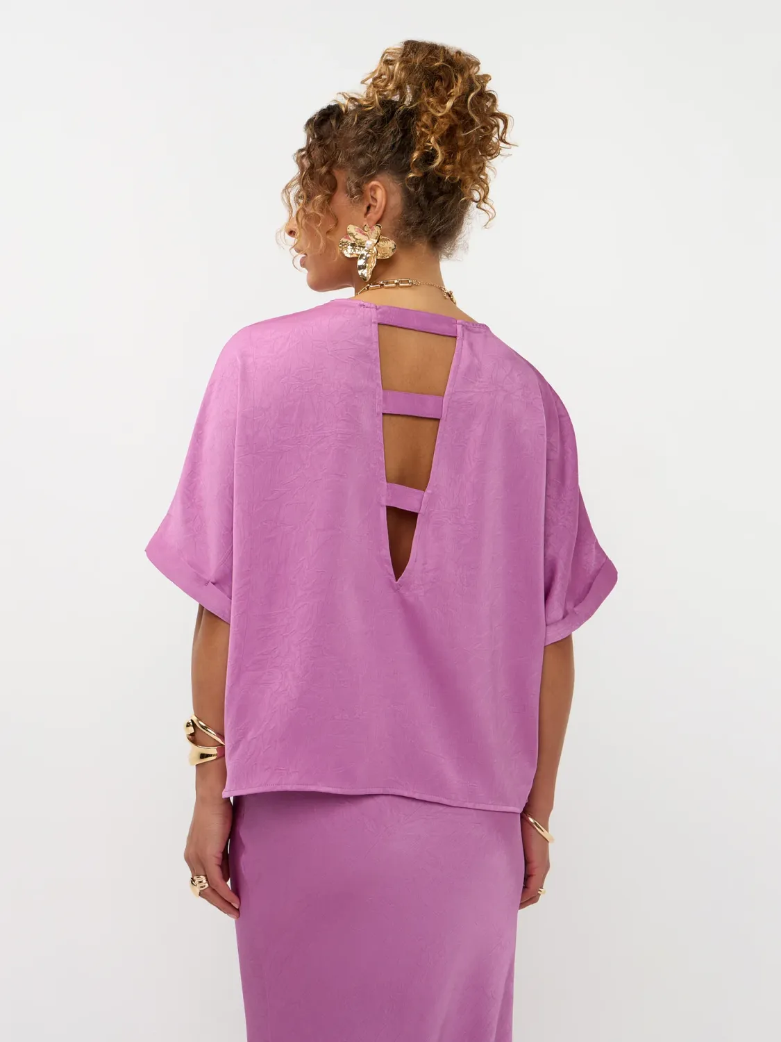 Paula top - Pink purple