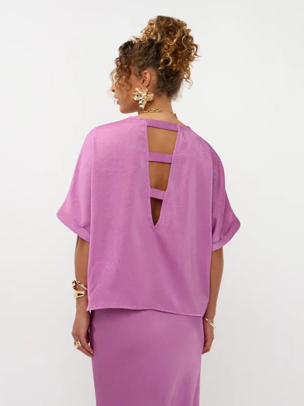 Paula top - Pink purple
