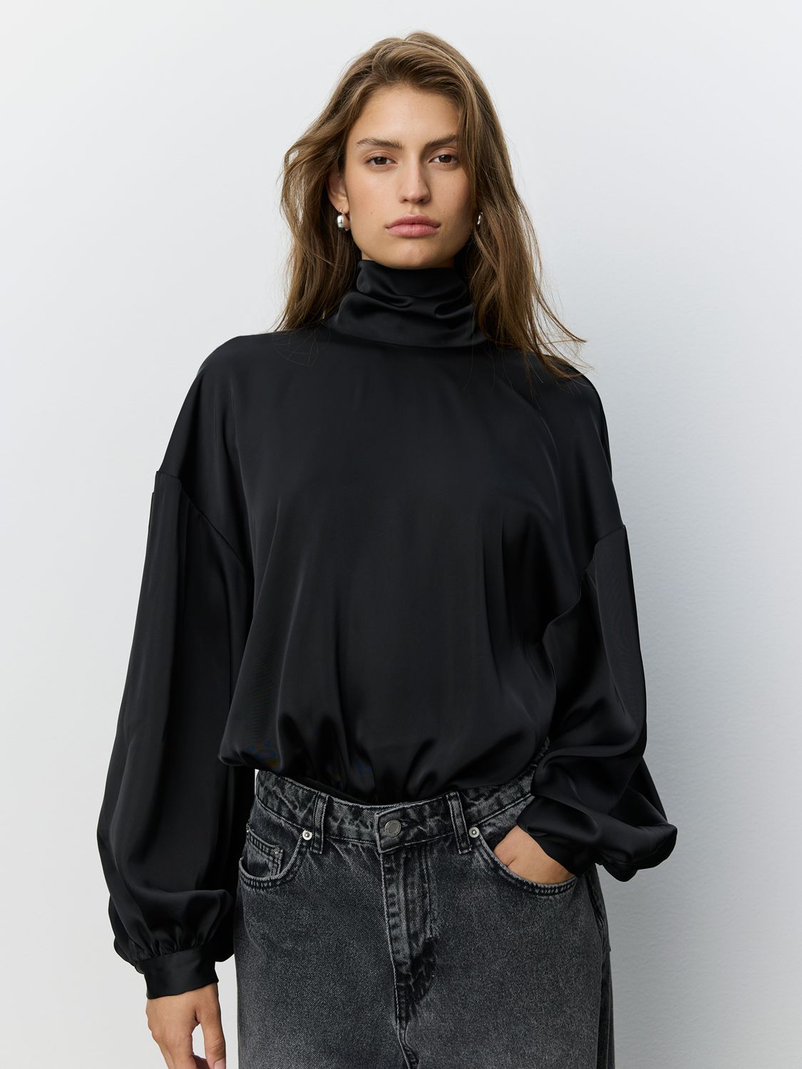 AmberSW satin blouse