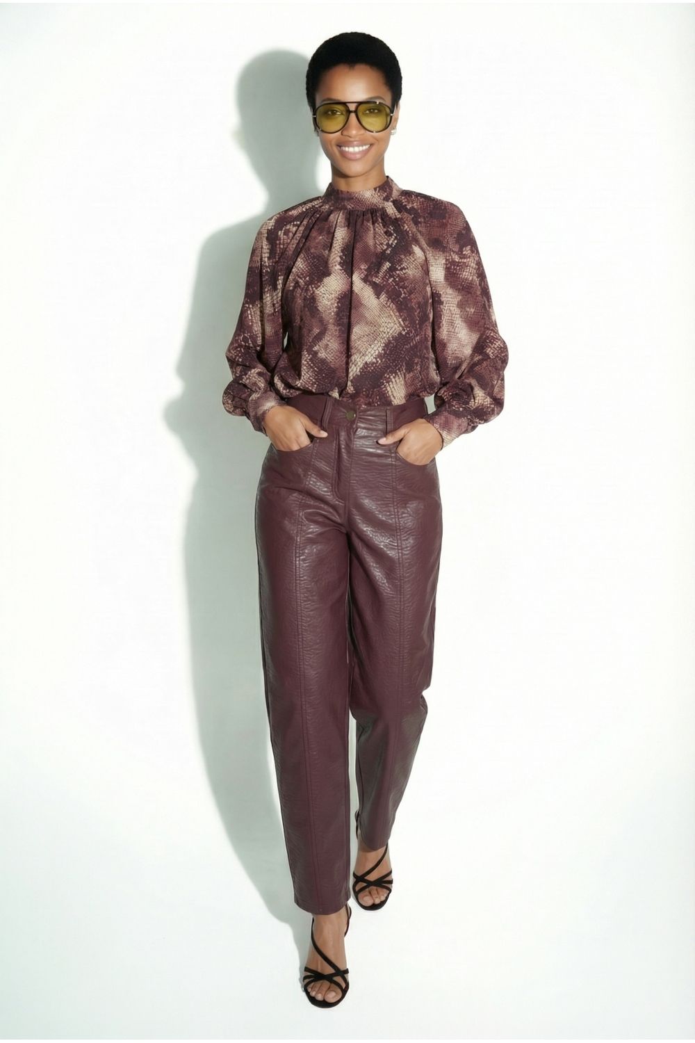 Raya leather bordeaux