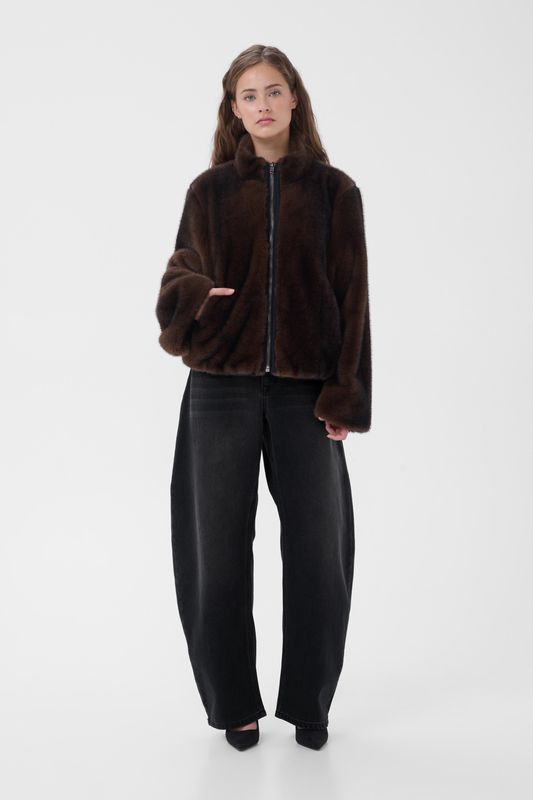 RemmieMW barrel jeans - Black retro