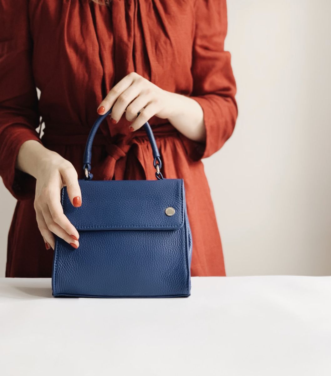 Elegant Blue Handbag