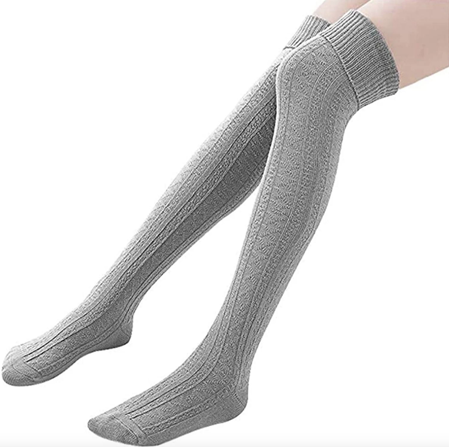 Knitting knee-high stockings