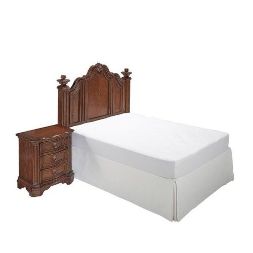 Hawthorne Collections 2 Piece Panel Headboard Bedroom Set in Cognac