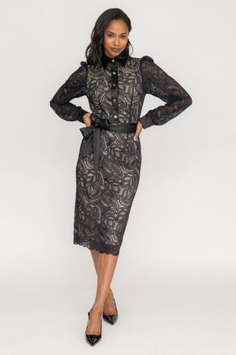 Lyric Lace Shirt Dress
