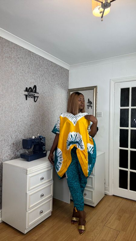 Two Piece Set bubu and trouser outfit