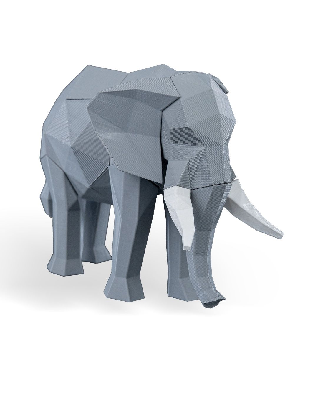 Słoń Low Poly - Magnetyczne Puzzle 3D DIY