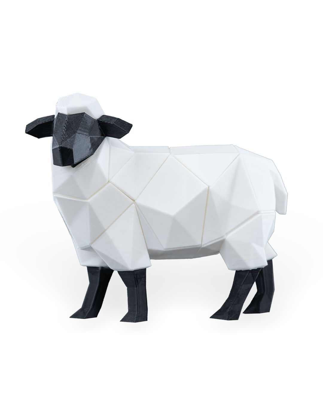 Owca Low Poly - Magnetyczne Puzzle 3D DIY