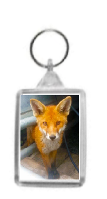 Doubled Sided Fox Keyring