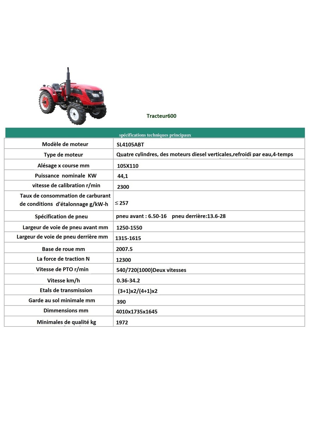 TRACTEUR600