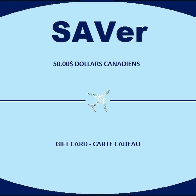 SAVer GIFT CARD 50.00$ CAD