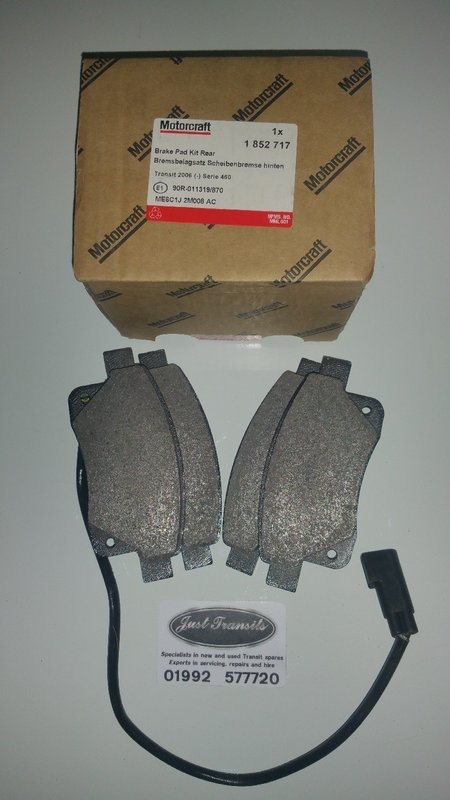 Genuine Ford Transit mk7 2006 to 2014 rwd and fwd rear break pads