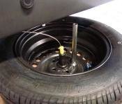 Ford Transit Custom spare wheel lock