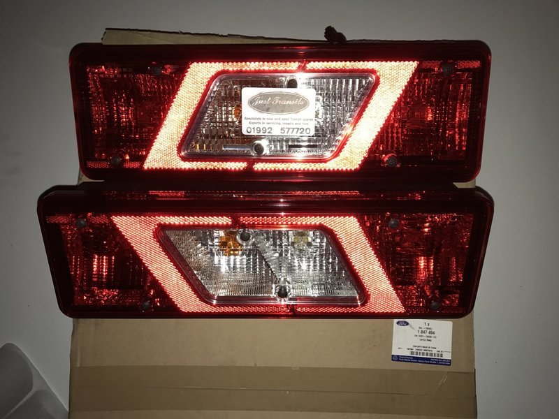 Genuine Ford Transit MK8 2014 onwards 1 pair of  new truck rear lights