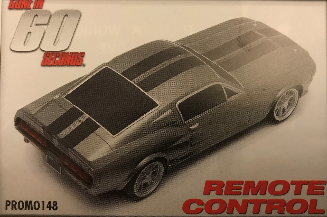 Ford Mustang Eleanor remote 1:8 scale remote control car. GONE IN 60 SECONDS