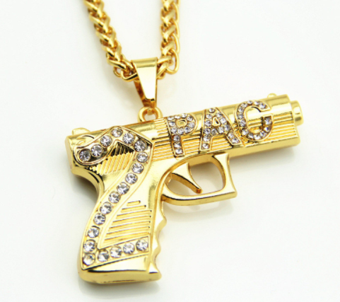 Collier 2PAC (Pendentif fourni avec la chaîne)