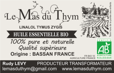 Huile essentielle de Thym Linalol Bio 5ml (FRANCE)