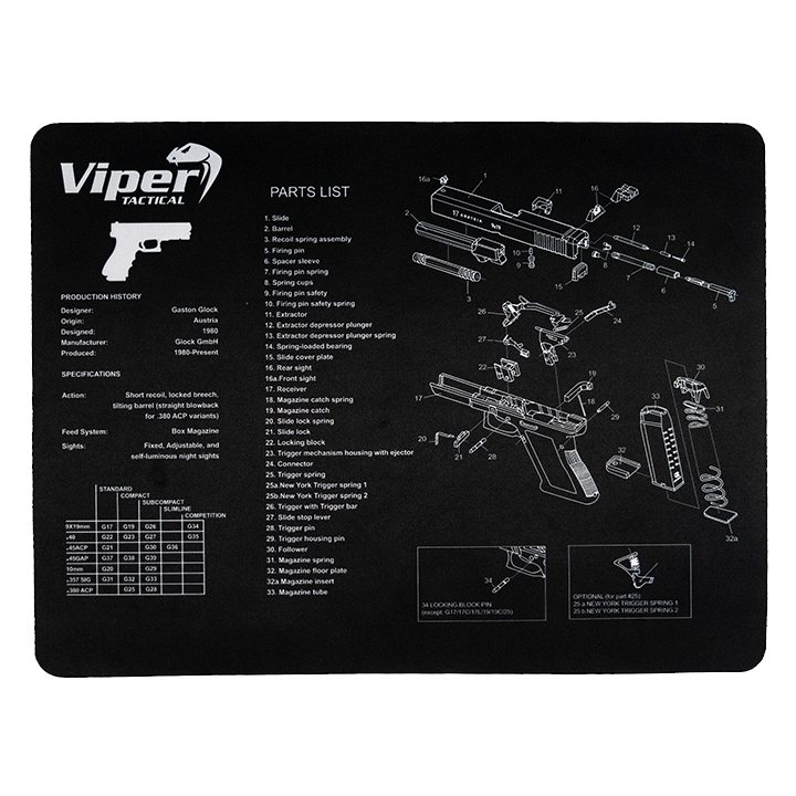 Viper Glock Pistol Cleaning Mat