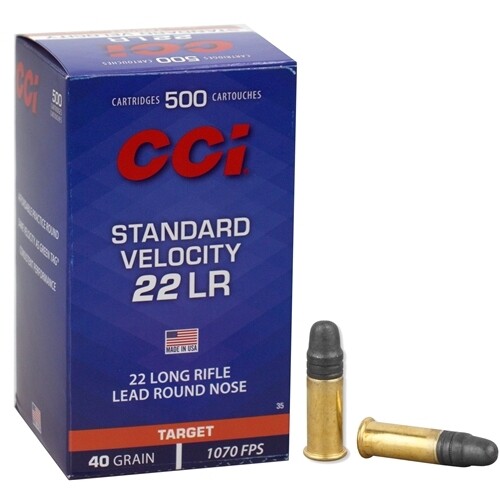 CCI .22 Rimfire Standard Velocity Lead Solid 40g Per 50