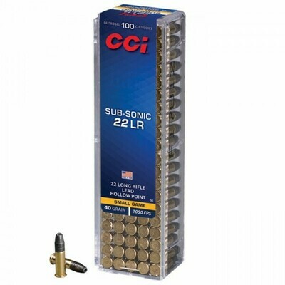 CCI .22LR Subsonic Hollow Point (per 100)