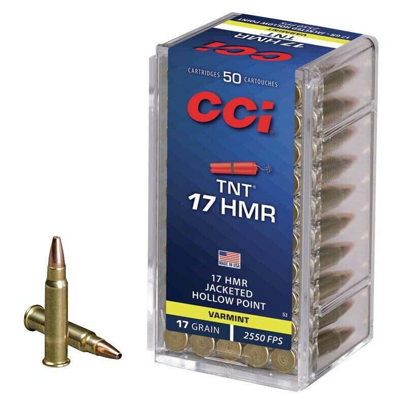 CCI Rimfire .17HMR TNT Hollow Point (per 100)