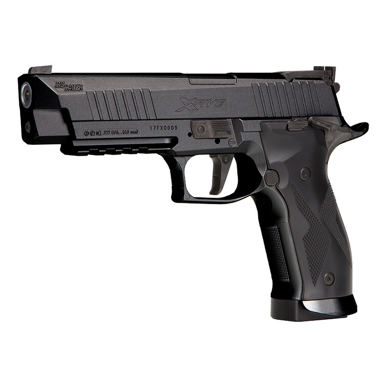 Sig Sauer X-Five Black Finish .177 Pellet (4.5mm) Rifled Barrel , 20 shot