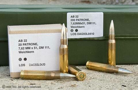 SM Chemnitzer 7.62 x 51 Nato Surplus Ammo x 100