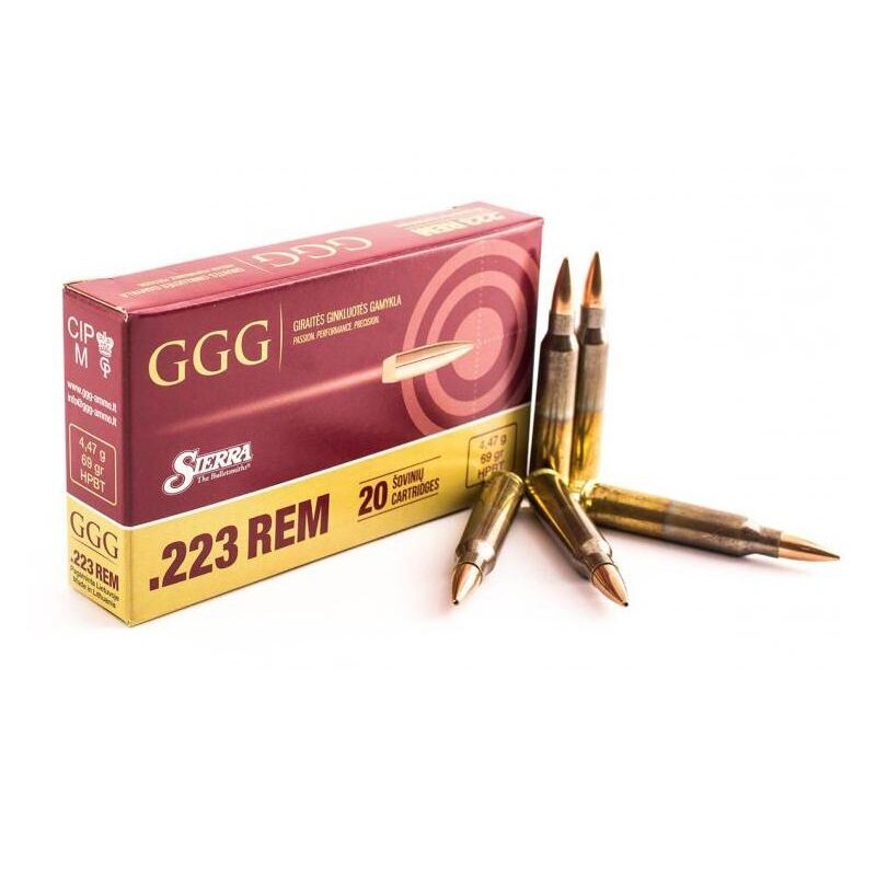 GGG .223 Rem 69gr Sierra HPBT Match Per 20