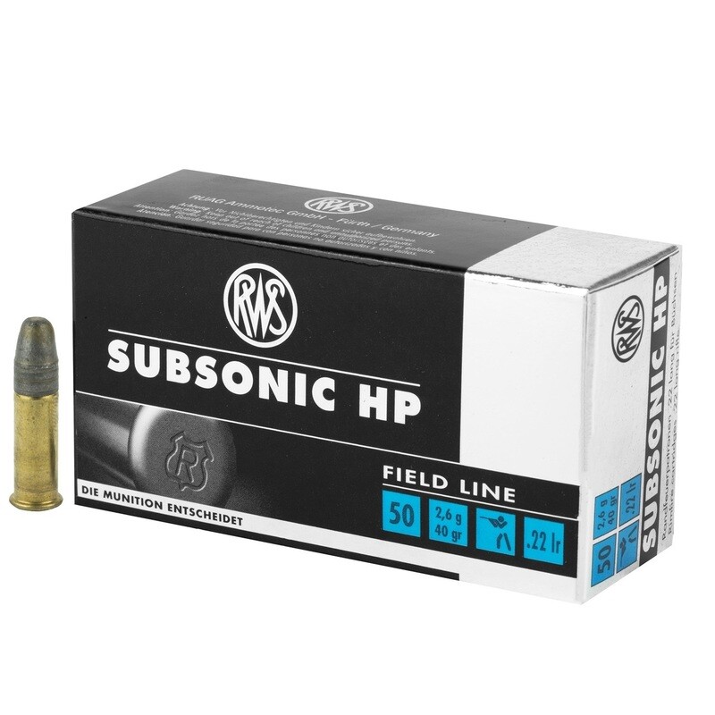RWS Subsonic .22LR HP x 50