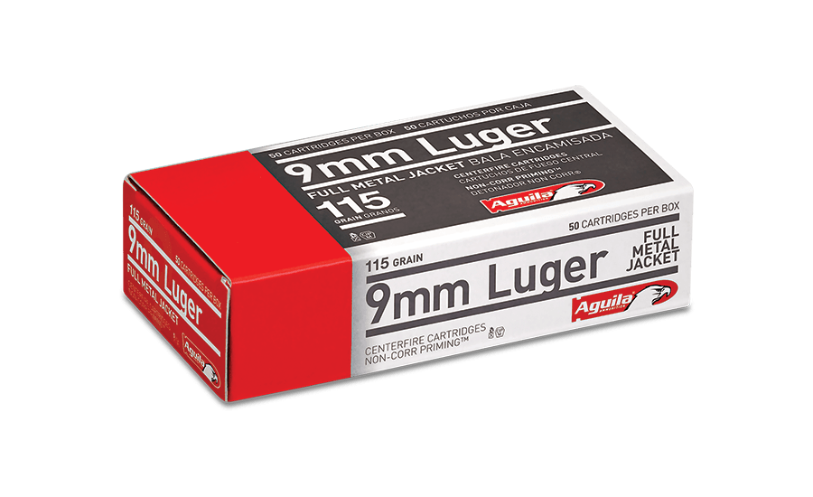 Aguila 9mm Luger 115gr FMJ  Per 50