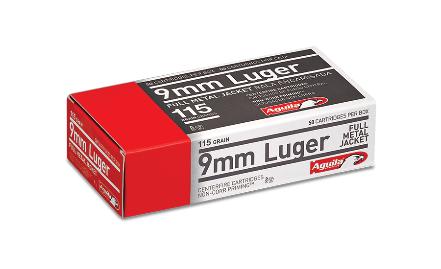 Aguila 9mm Luger 115gr FMJ Per 50