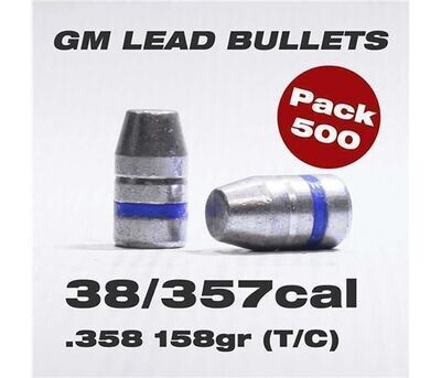 GM Cast 38/357 158gr Truncated Cone Lead Bullets x 500