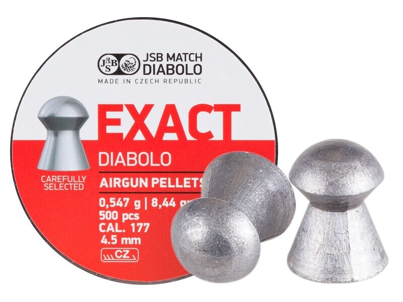 JSB Exact Jumbo Diablo .177 Airgun Pellets Tin x 500 (4.52)