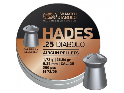 JSB Hades .25 Air Rifle Pellets Tin x 300