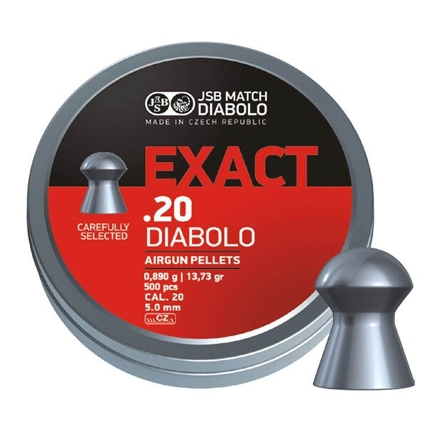 JSB Exact Jumbo Diablo .20 Airgun Pellets Tin x 500 (5.00)