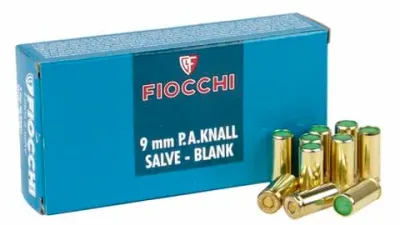 Fiocchi 9mm P.A.K Blank Ammunition x 50 Fiocchi 9mm P.A.K Blank Ammunition x 50