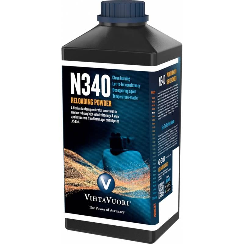 Vihtavuori N340 Pistol Powder 0.5kg Bottle
