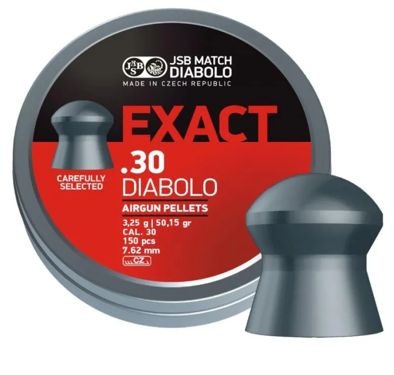 JSB Exact Jumbo Diablo .30 Airgun Pellets Tin x 150