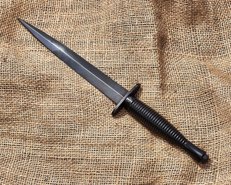 Shefield Fairbairn Sykes British Commando Dagger, Black