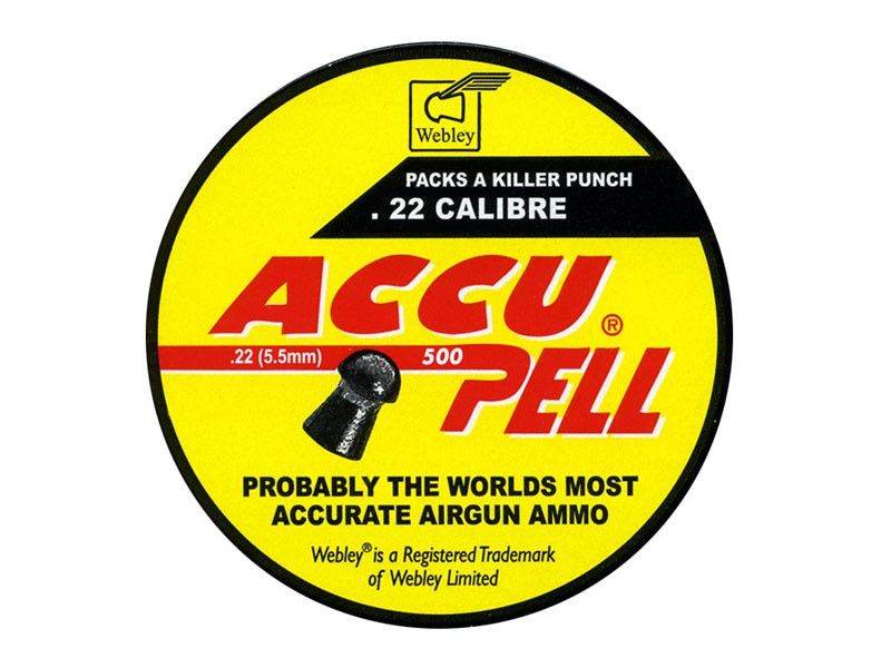 Webley Accupell .22 Pellets 14.3gr x 500