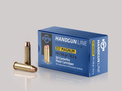 357 Magnum FPJ 158gr PPU Pistol Ammuntion Per 50