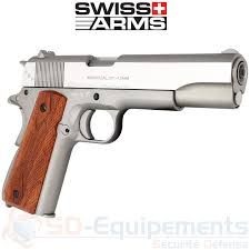 Swiss Arms 1911 Seventies Stainless 4.5mm BB Co2 Blowback Pistol