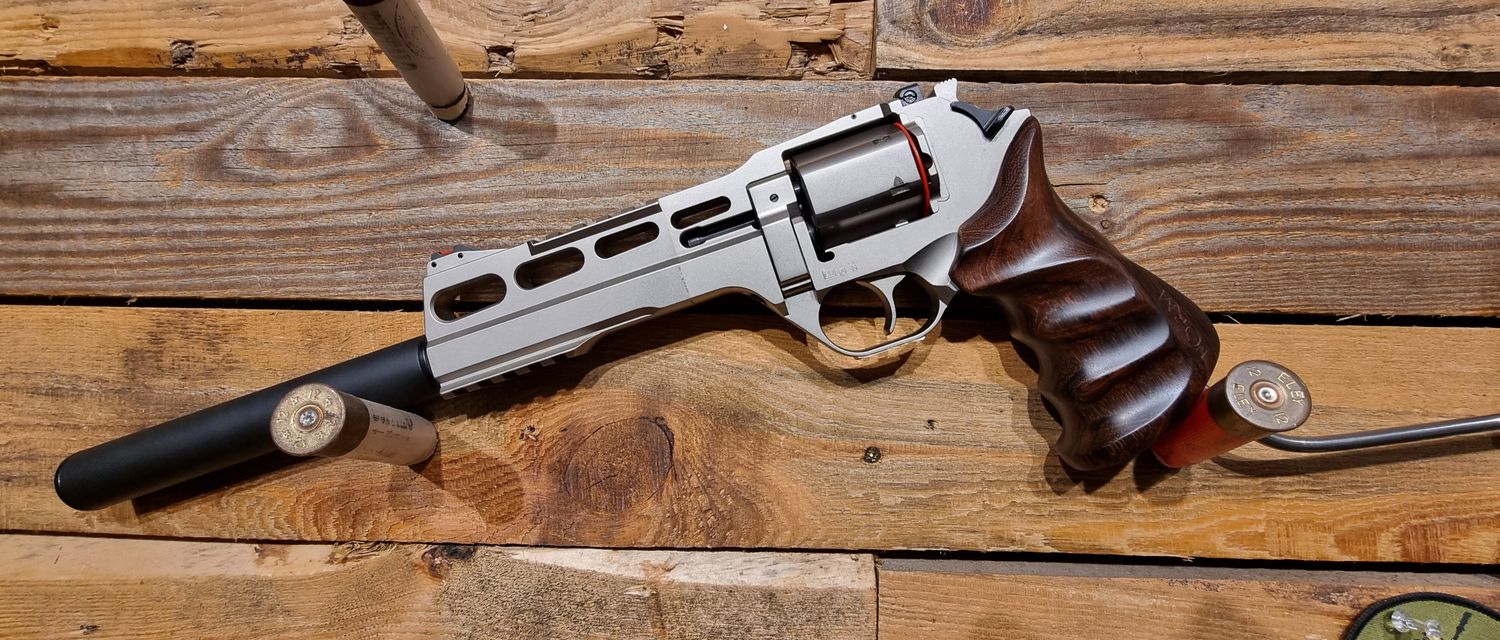 S/H Chiappa Rhino .38/357 Nickel Long Barrel Revolver