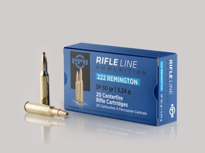 222 Rem SP 50gr PPU Rifle Ammunition Per 20 222 Rem SP 50gr PPU Rifle Ammunition Per 20
