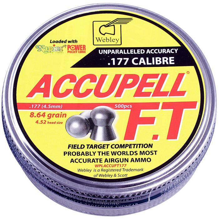 Webley Accupell FT .177 Pellets 8.64gr x 500