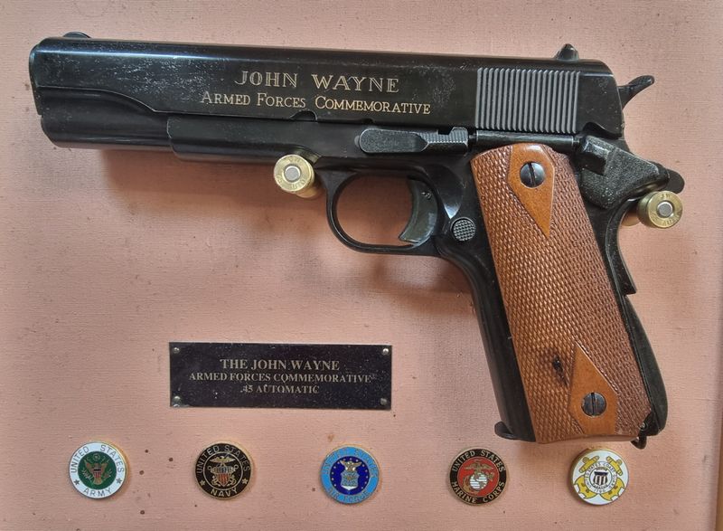 Genuine Franklin Mint John Wayne Armed Forces Commemorative 1911